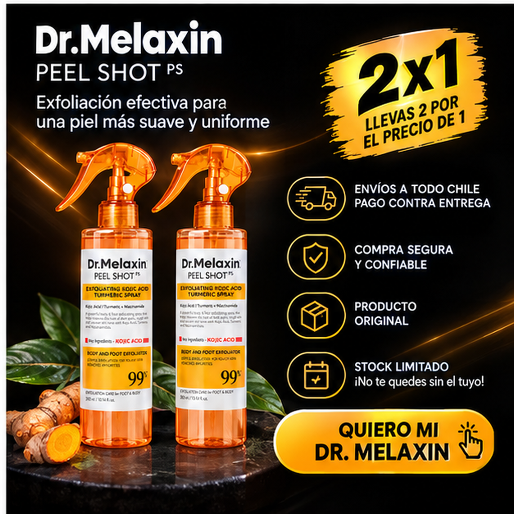 DR. MELAXIN - Exfoliante envejecimiento y piel opaca 2x1 - 50% DCTO.