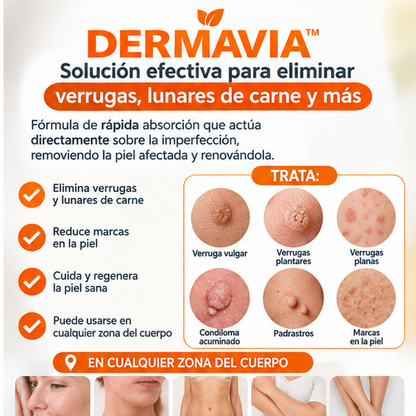 DERMAVIA™ | Remueve y Elimina verrugas lunares con extractos naturales | 2x1 - 50%OFF