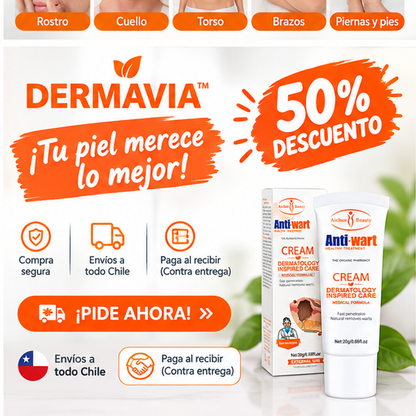 DERMAVIA™ | Remueve y Elimina verrugas lunares con extractos naturales | 2x1 - 50%OFF