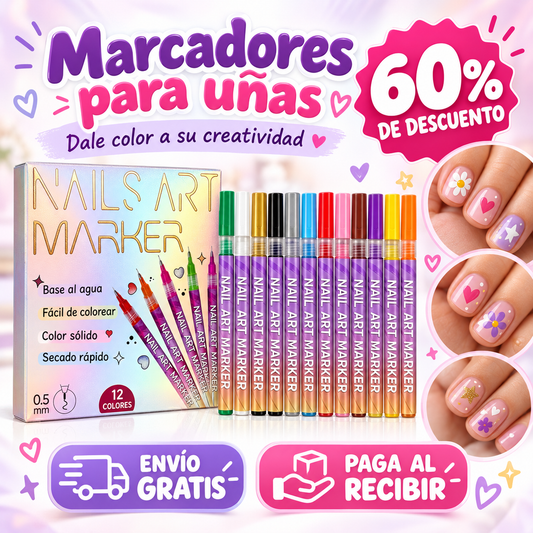 Set 12 Marcadores para Uñas niña