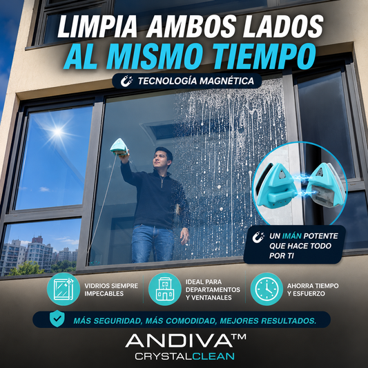 ANDIVA™ CrystalClean | Limpia fácil, sin tanto leseo. - 50% OFF