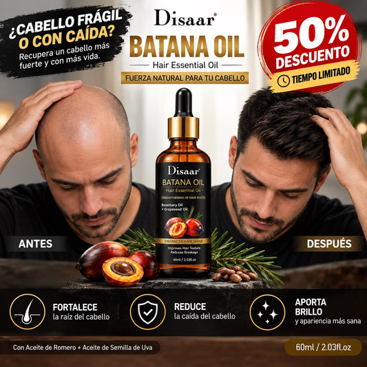 ¿ESTAS QUEDANDO CALVO? - Original Disaar Batana Oil ¡Adios Calvicie!| 50%DCTO.