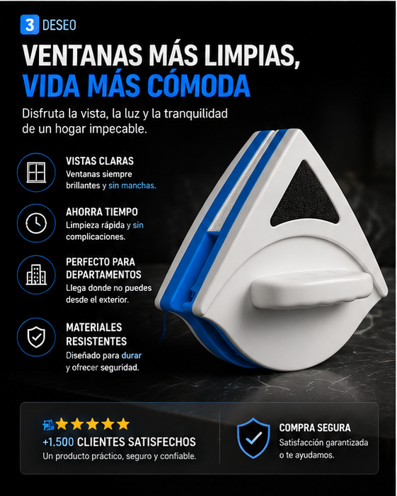 LIMPIA VIDRIOS MAGNETICO