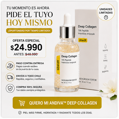 ANDIVA DEEP COLLAGEN™ | COLAGENO PREMIUM 50%OFF | TU PIEL, TU MEJOR VERSION.
