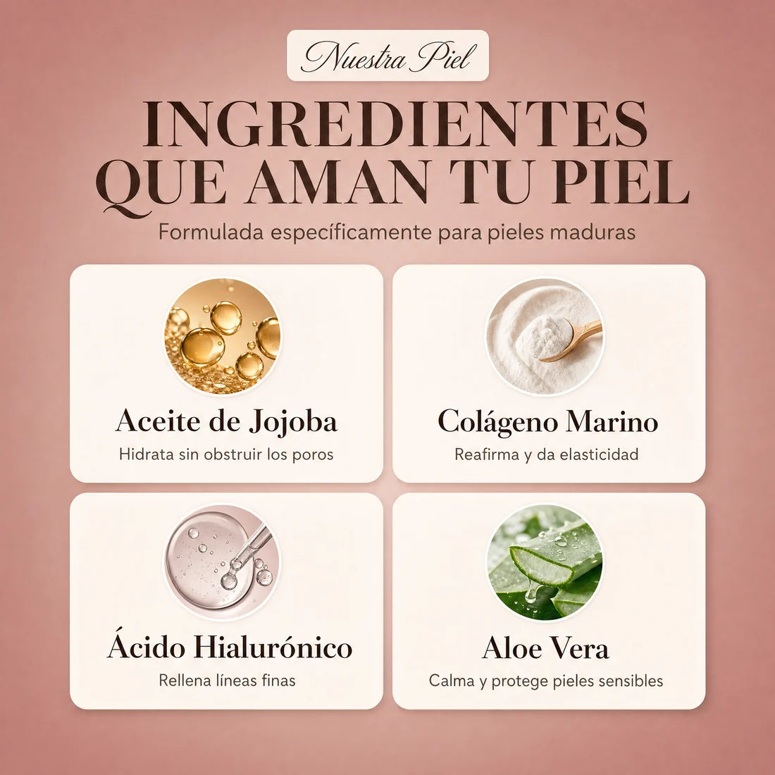 Base de Maquillaje Antiedad con SPF 50 – Se Adapta a tu Tono de Piel | OFERTA 60% OFF