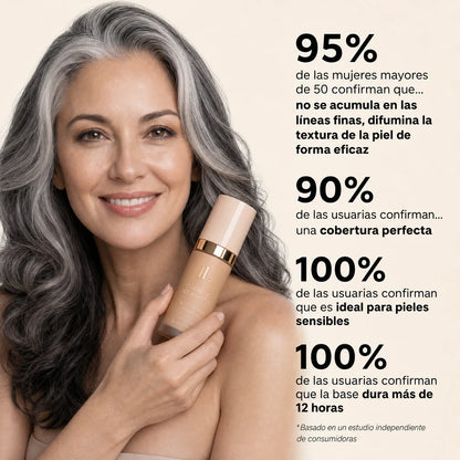 Base de Maquillaje Antiedad con SPF 50 – Se Adapta a tu Tono de Piel | OFERTA 60% OFF