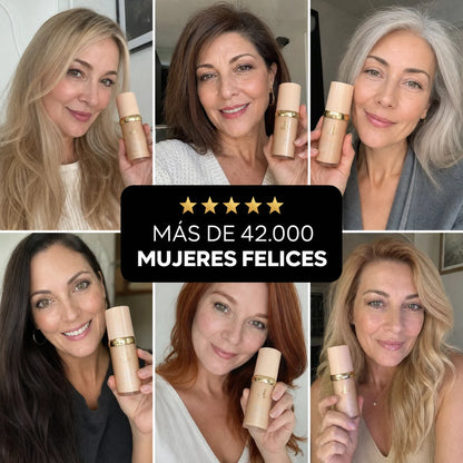 Base de Maquillaje Antiedad con SPF 50 – Se Adapta a tu Tono de Piel | OFERTA 60% OFF